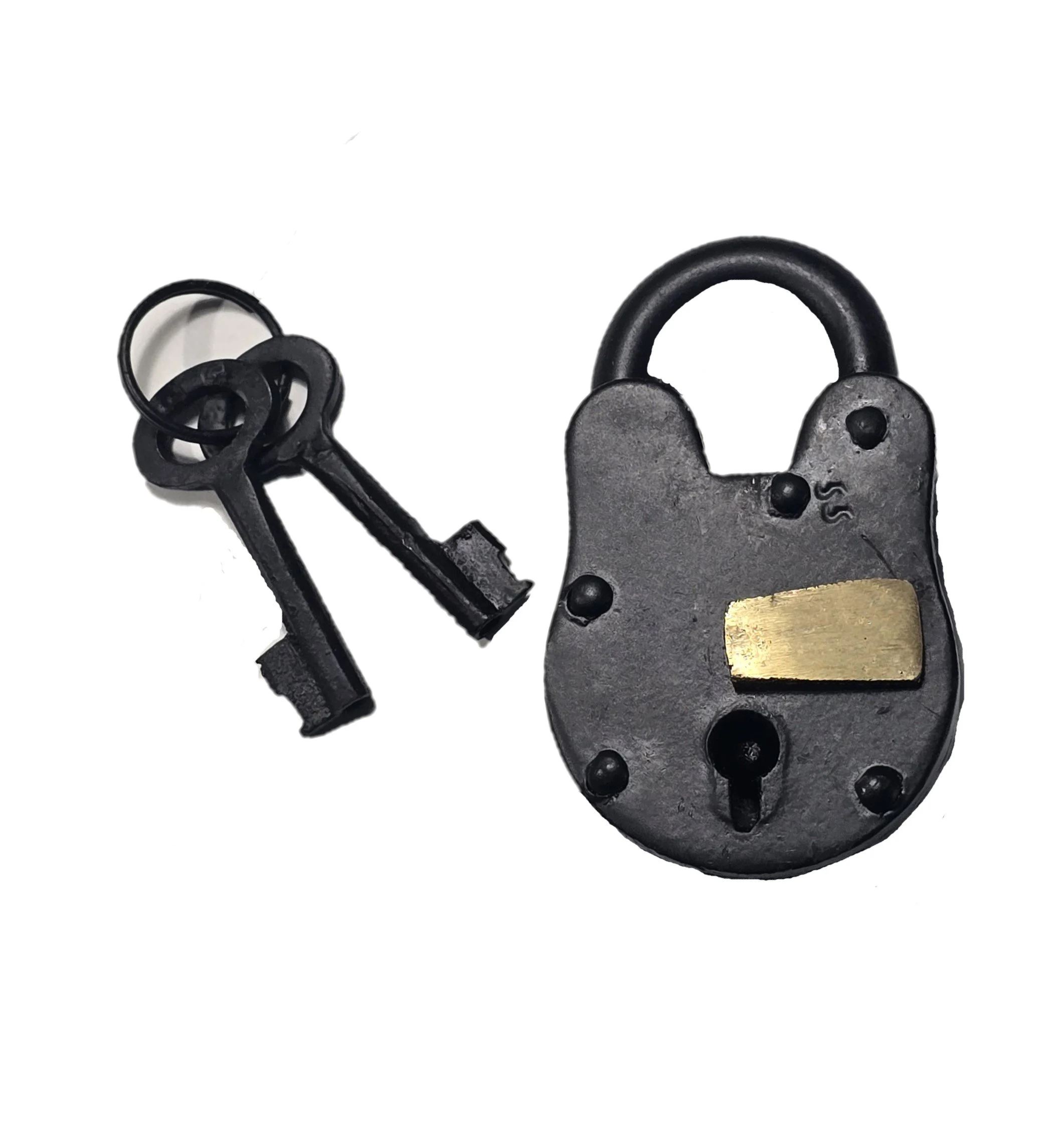 Black Trunk Padlock — Treasured Trunks